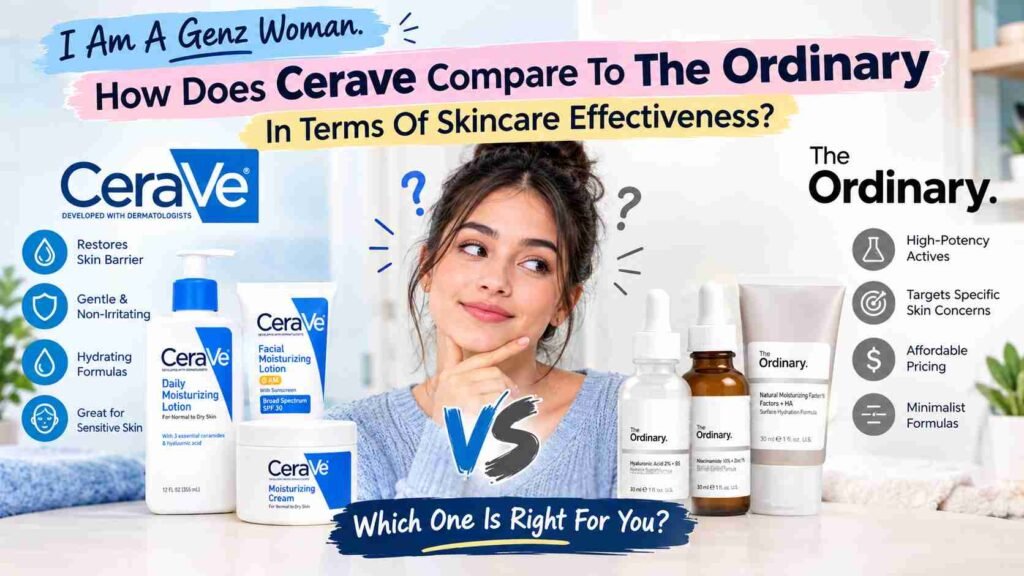 I Am A Genz Woman. How Does Cerave Compare To The Ordinary In Terms Of Skincare Effectiveness