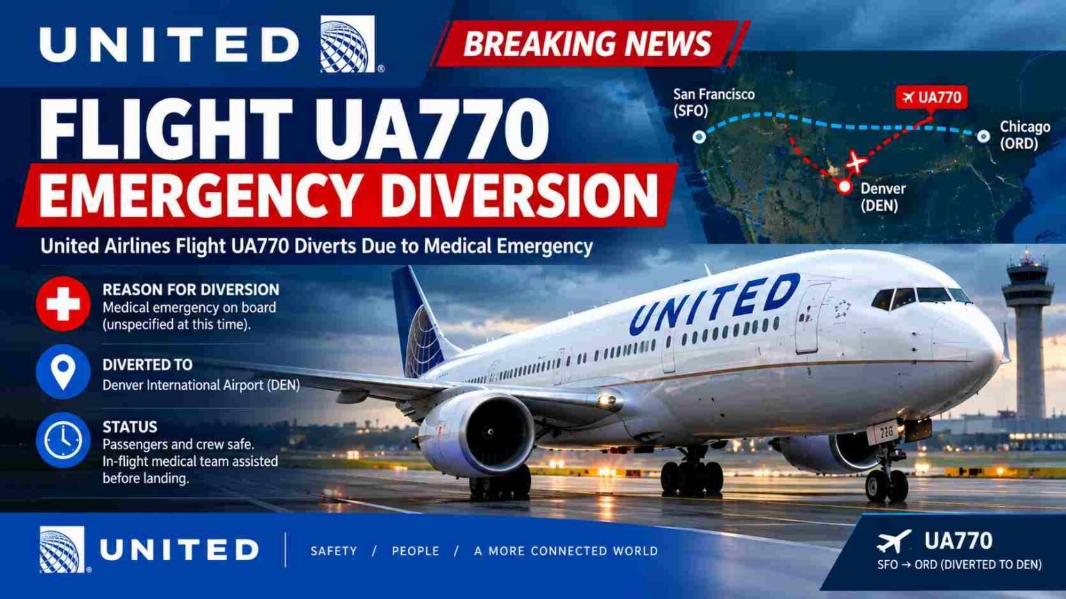 united airlines flight ua770 emergency diversion